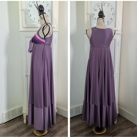 Vintage 1970s Disco Boho Maxi Dress - Picture 4 of 10